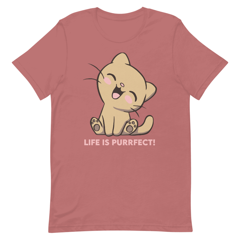 Life is Purrfect - Unisex t-shirt