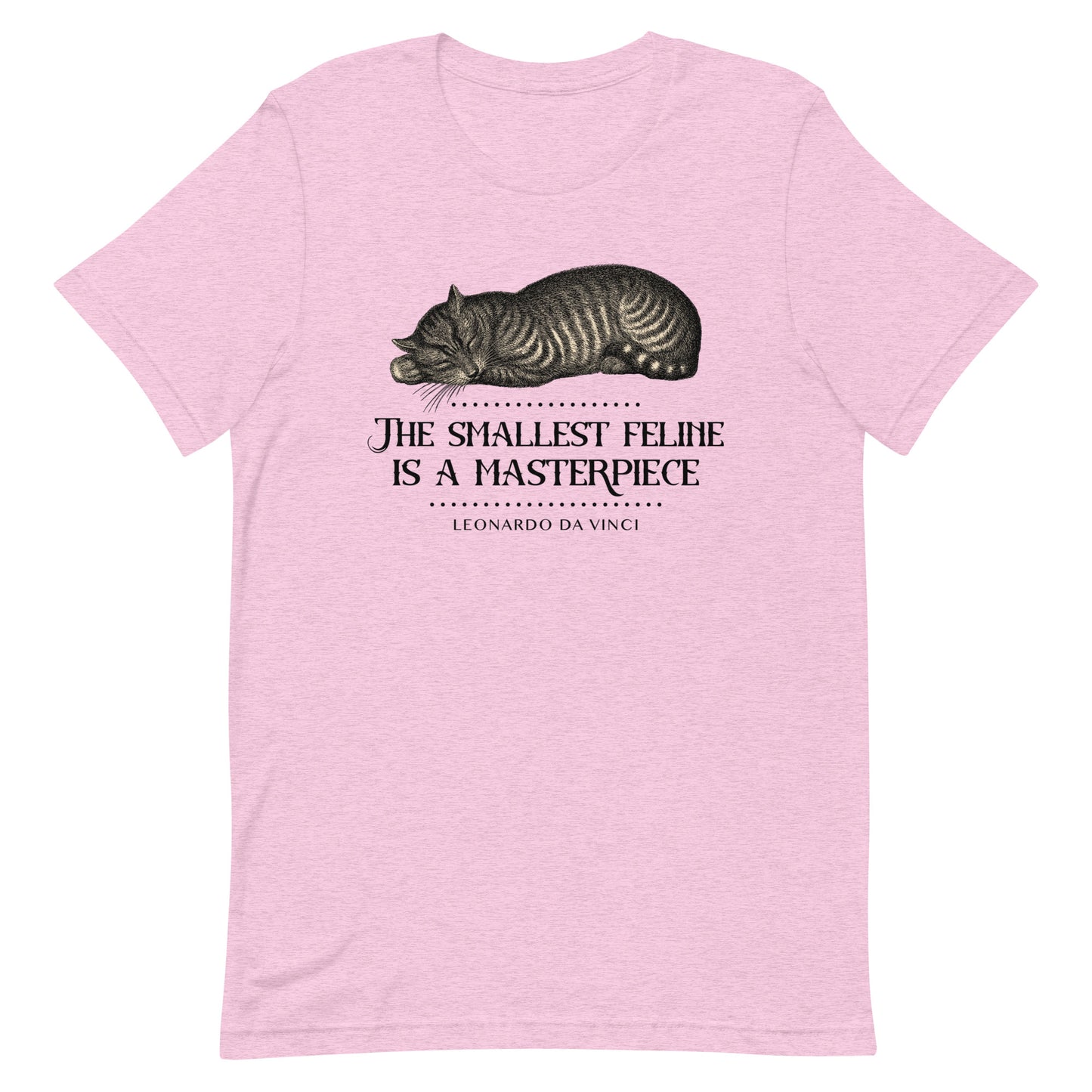 The Smallest Feline is a Masterpiece / Da Vinci - Unisex t-shirt