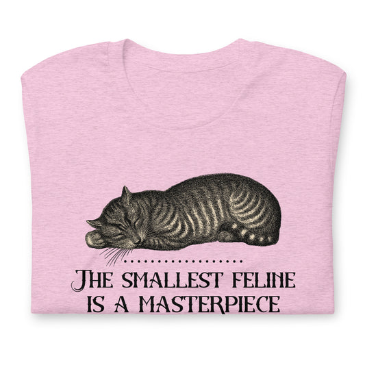 The Smallest Feline is a Masterpiece / Da Vinci - Unisex t-shirt