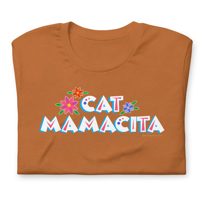 Cat Mamacita cat themed graphic tee, Toast